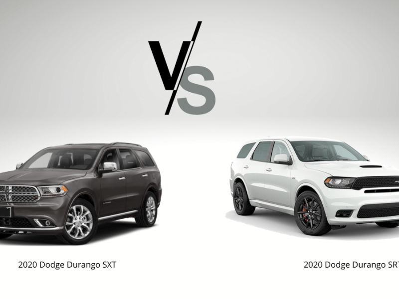 Comparison Between The 2020 Dodge Durango SXT And SRT Trim